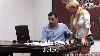 &#039;s e big tits spanish murt aig an obair